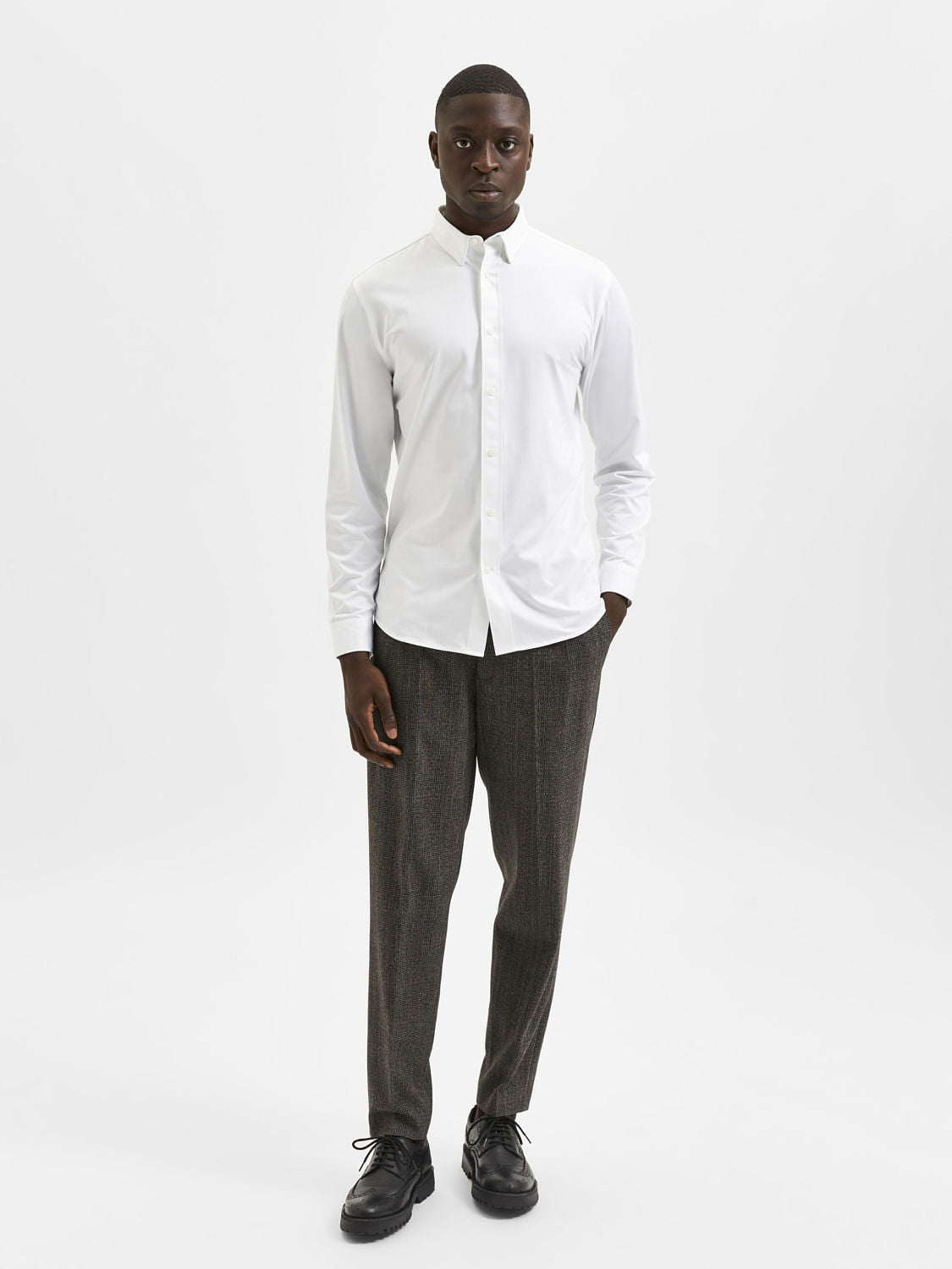 White Full Sleeves Shirt