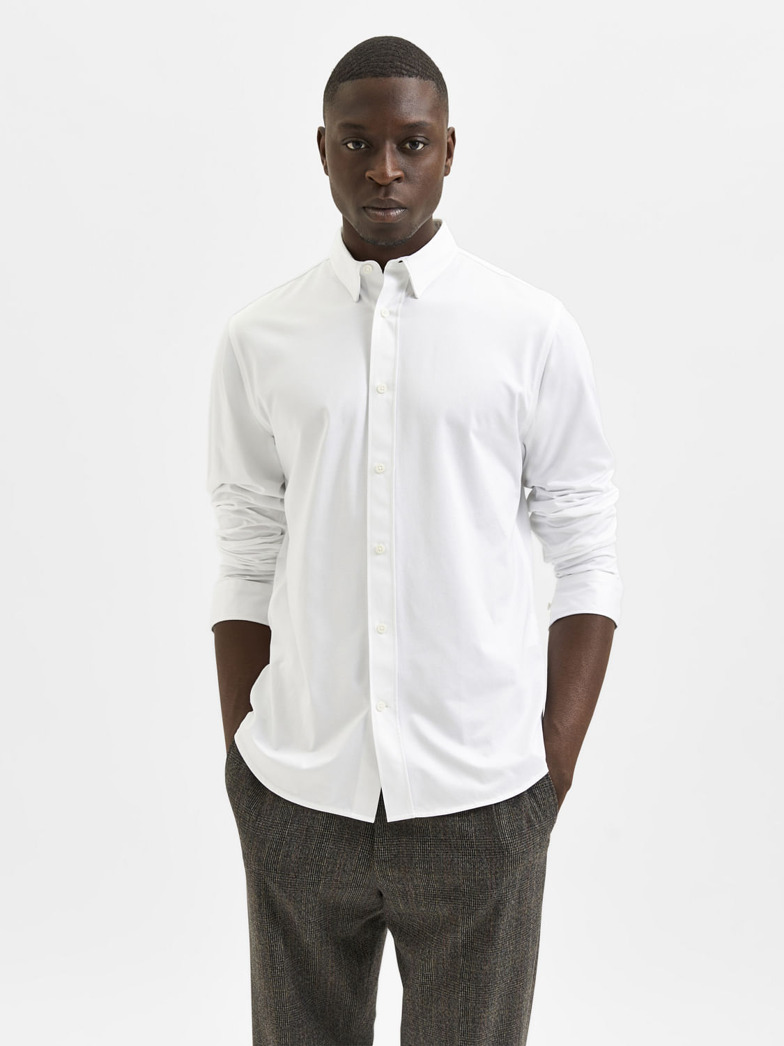 White Full Sleeves Shirt