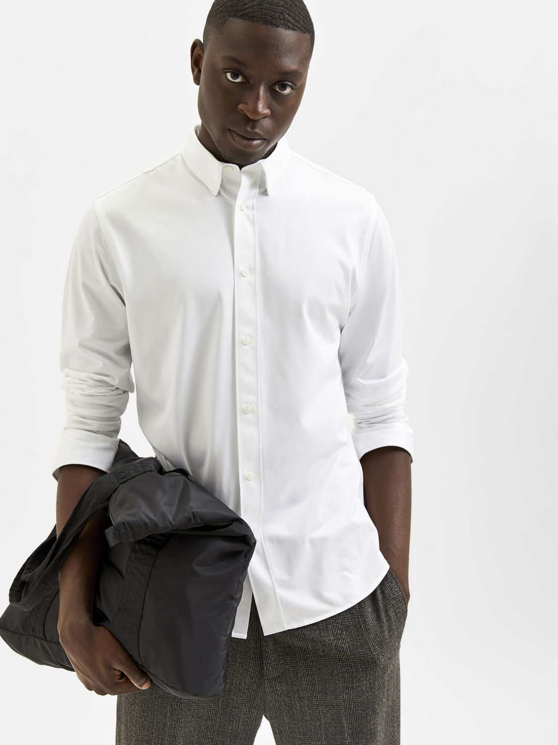 White Full Sleeves Shirt