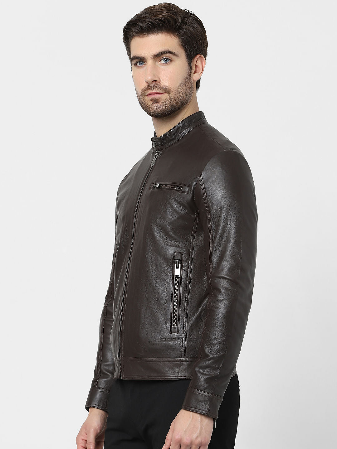 Dark Brown Leather Jacket