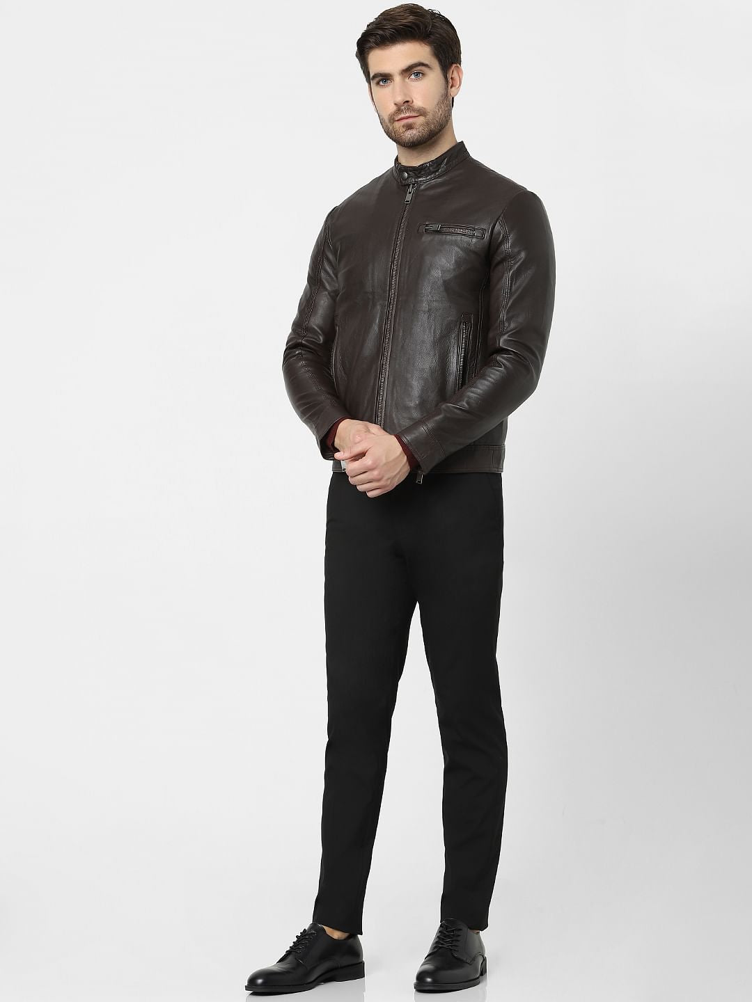 Dark Brown Leather Jacket