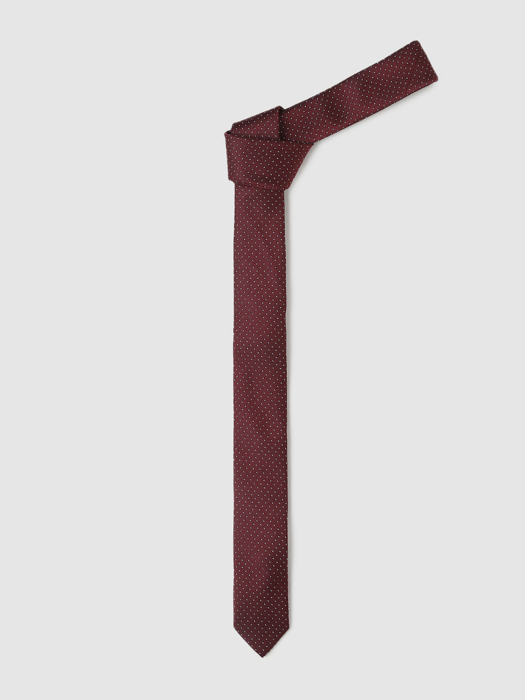 Maroon Striped Tie