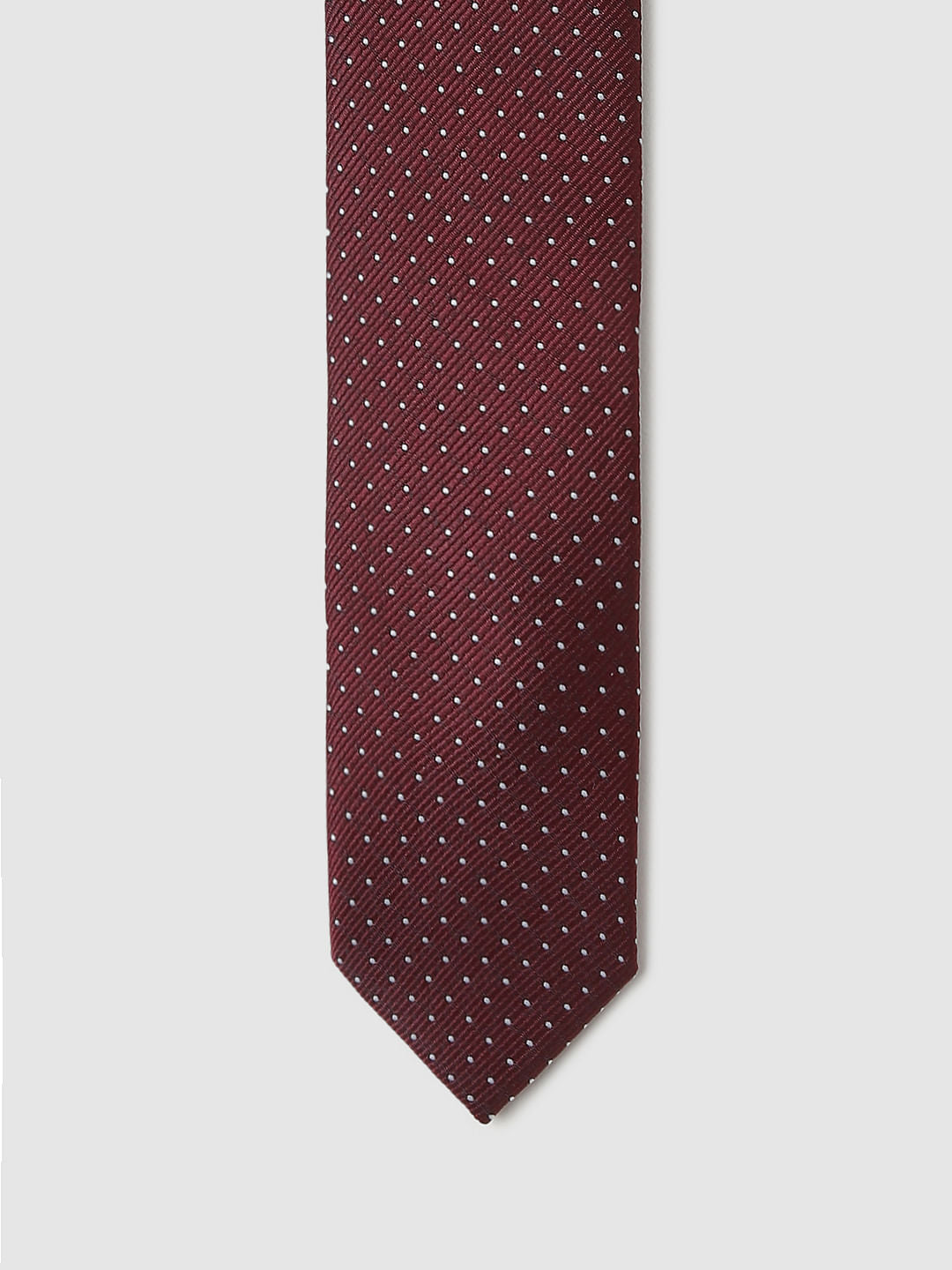 Maroon Striped Tie