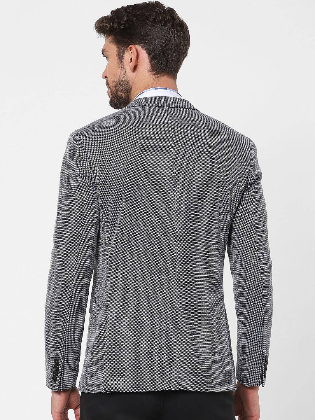 Blue Slim Fit Formal Blazer