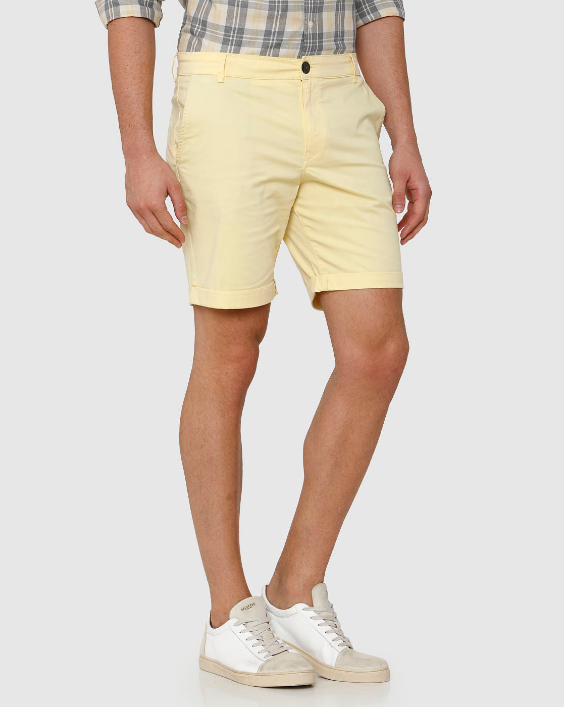 Yellow Chino Shorts