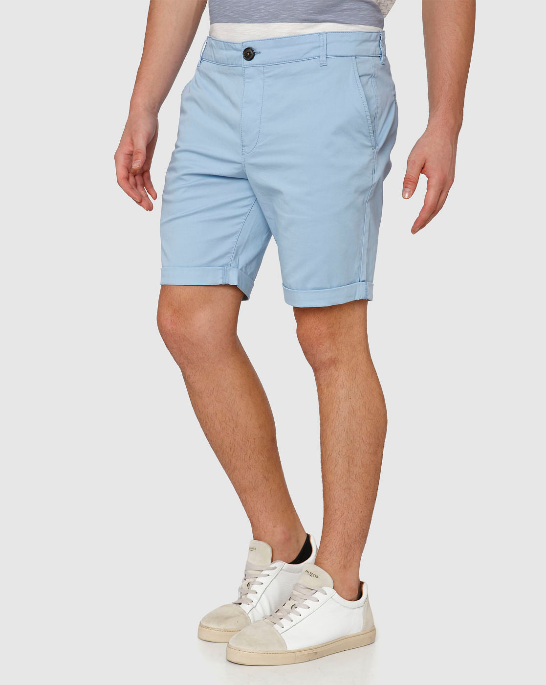 Blue Chino Shorts