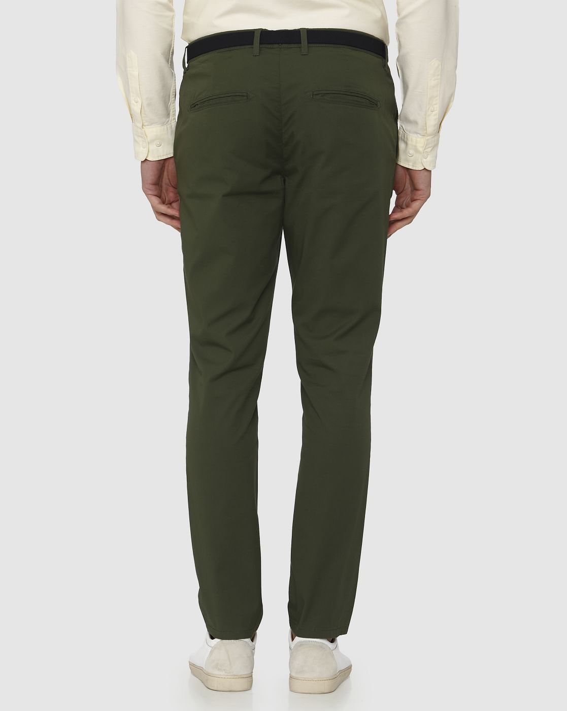 Green Slim Fit Chinos