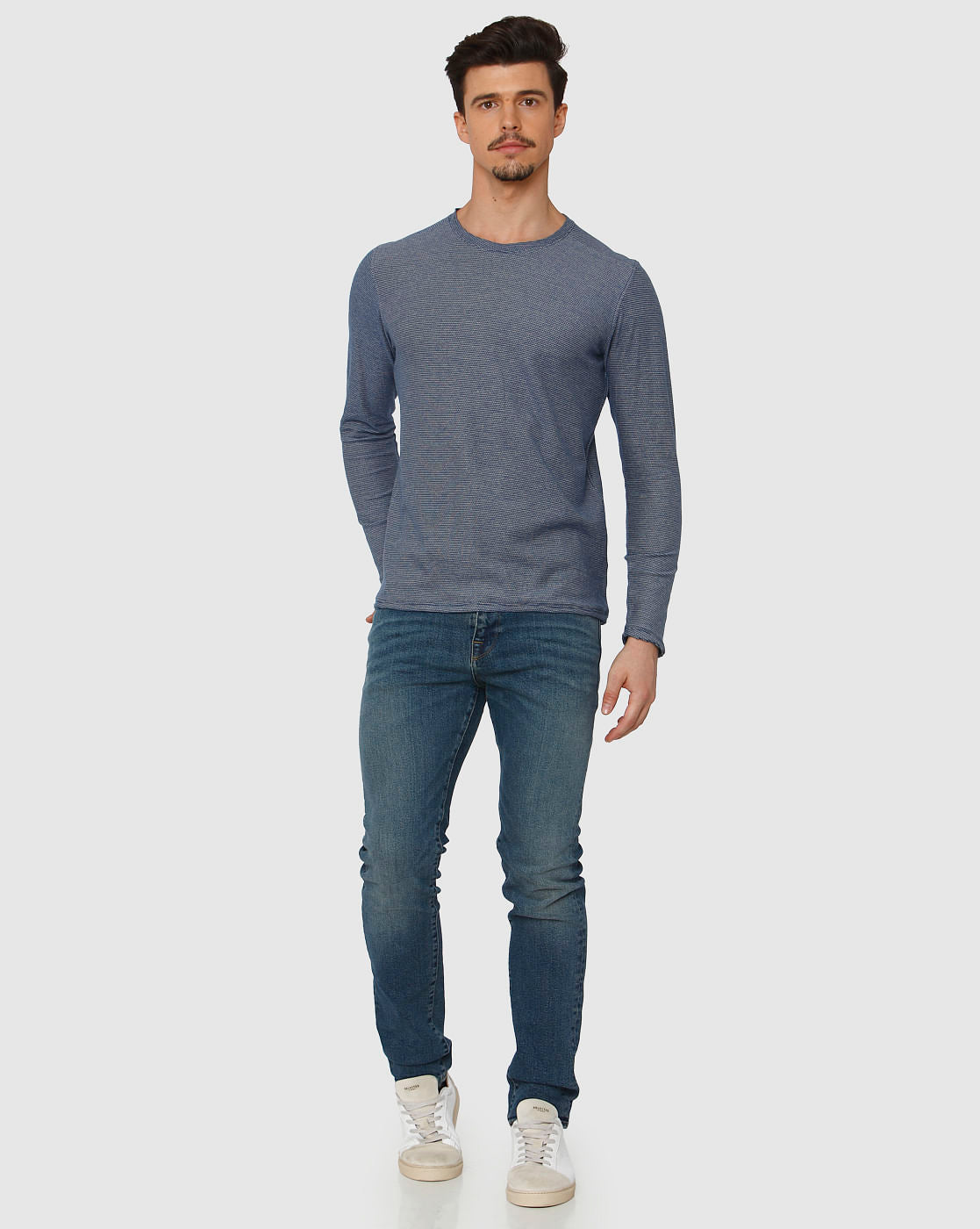 Blue Crew Neck T-Shirt