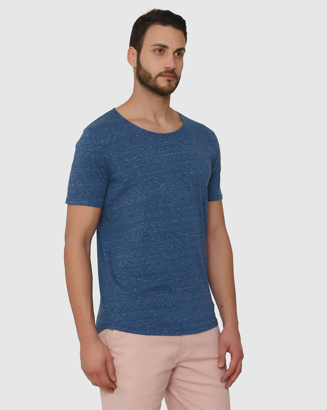 Blue Crew Neck T-Shirt