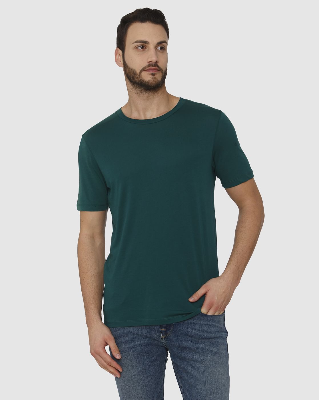 Green Crew Neck T-Shirt