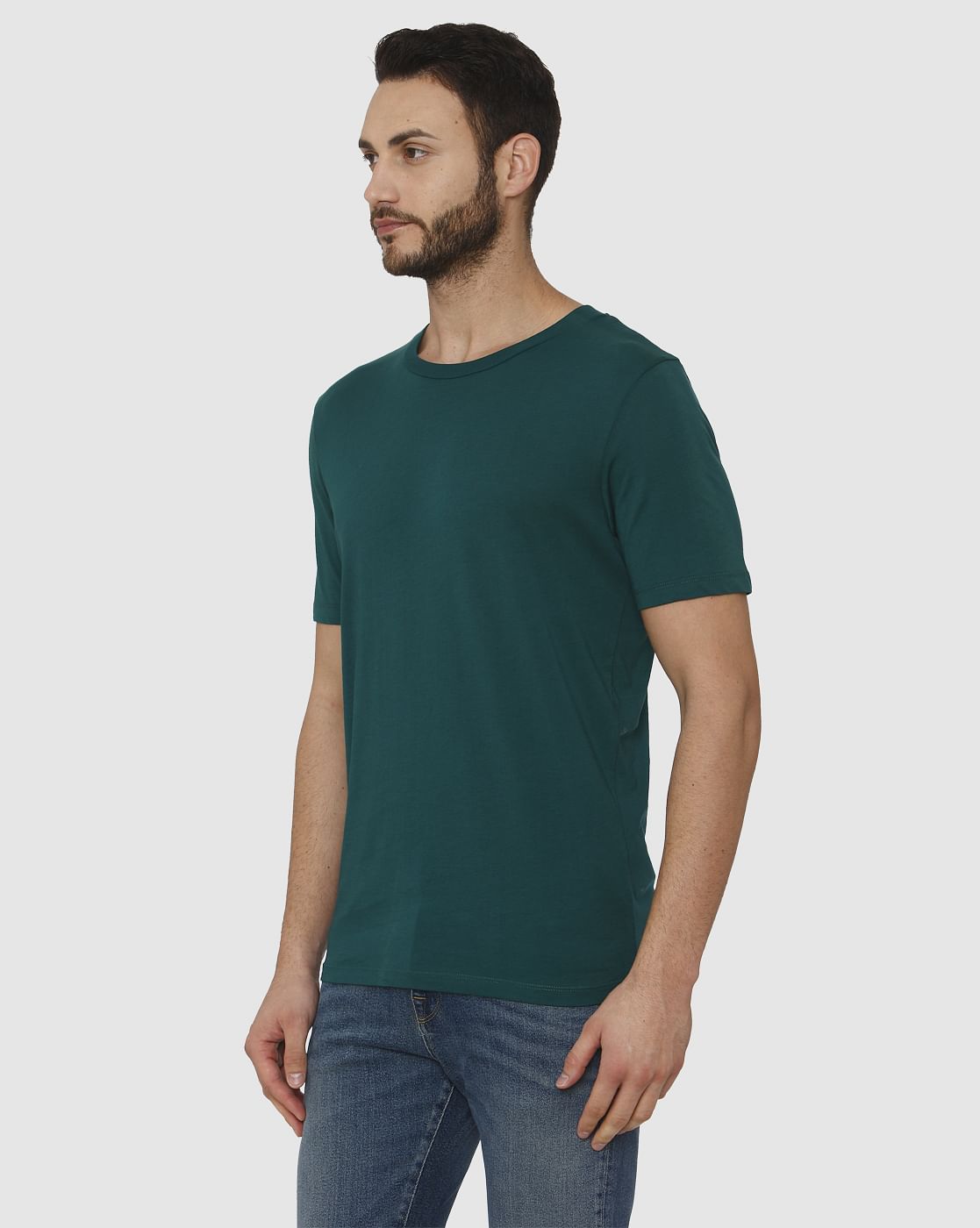 Green Crew Neck T-Shirt