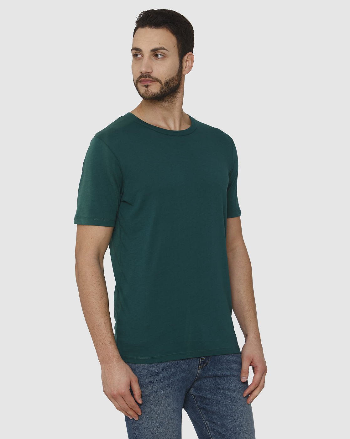 Green Crew Neck T-Shirt