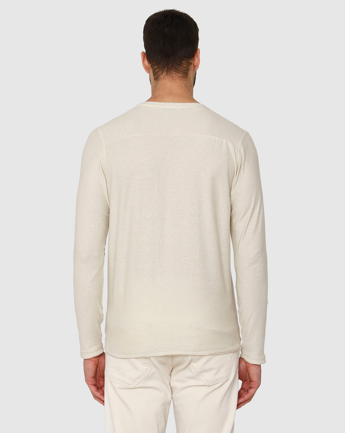 Cream Crew Neck T-Shirt