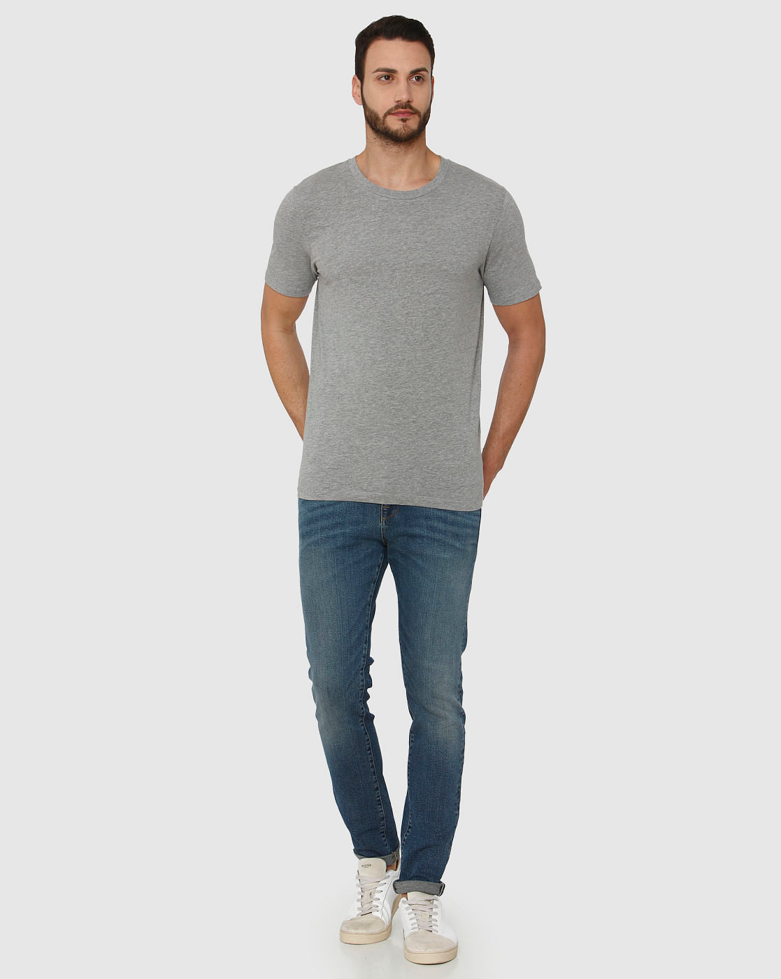 Grey Crew Neck T-Shirt