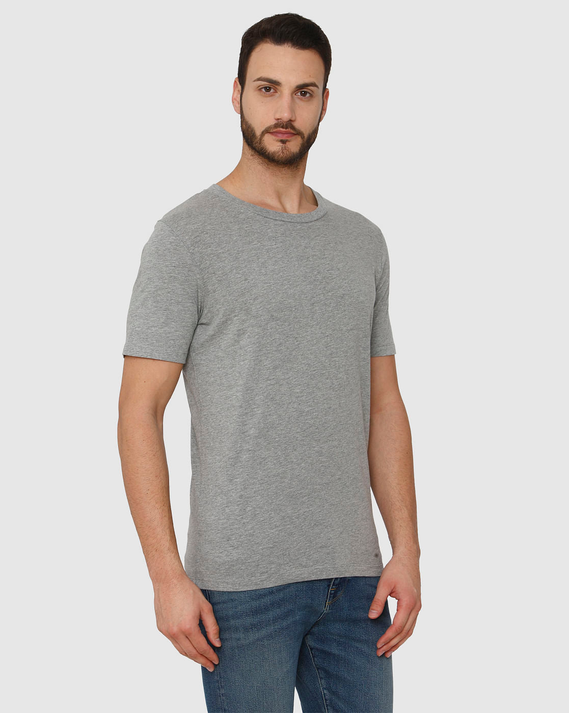 Grey Crew Neck T-Shirt