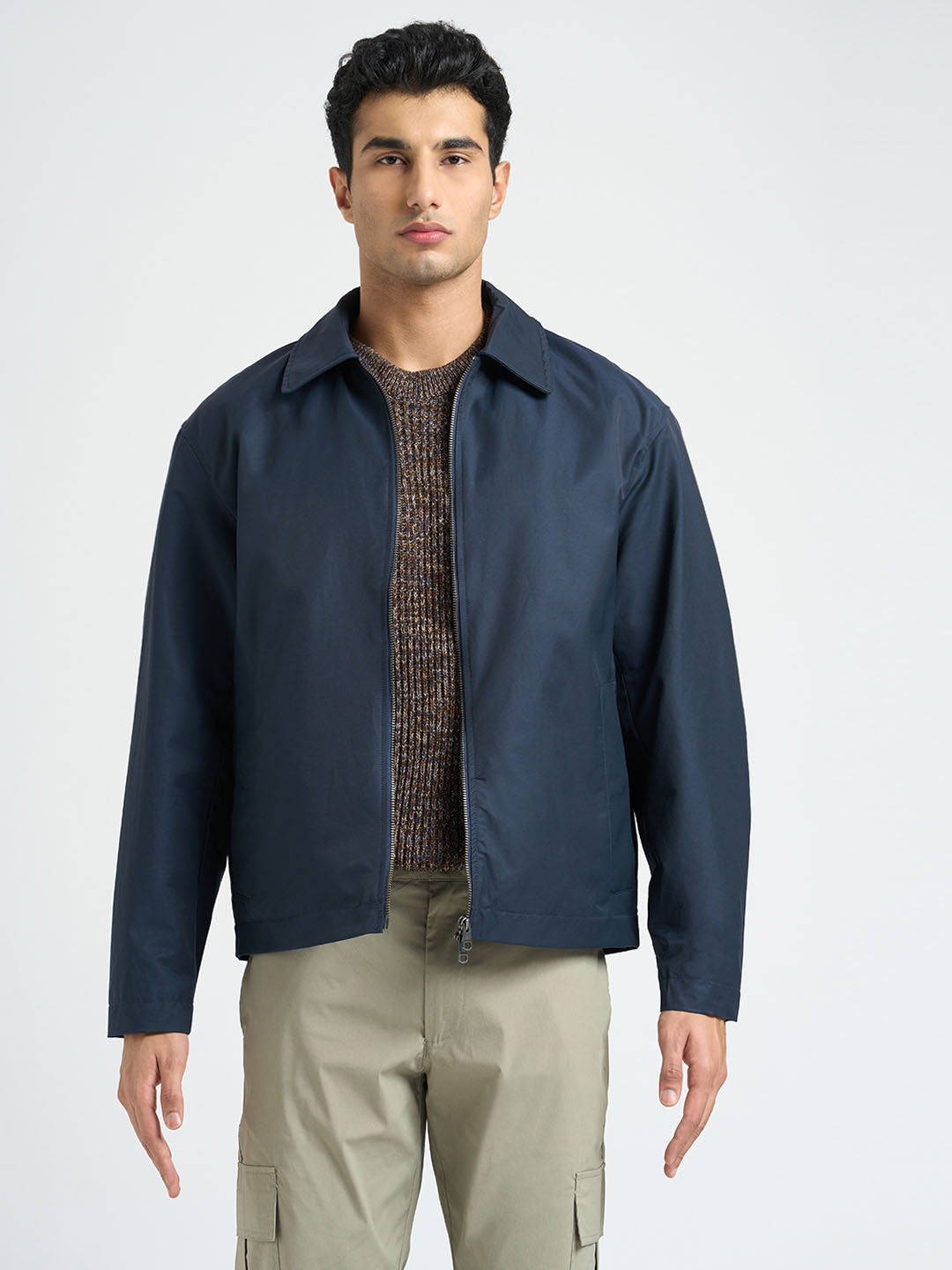 Spread Collar Organic Cotton Jacket