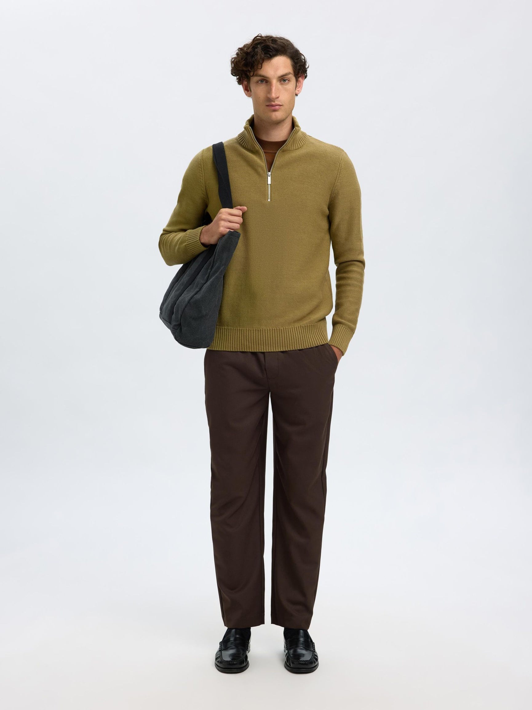 Half-Zip Organic Cotton Pullover