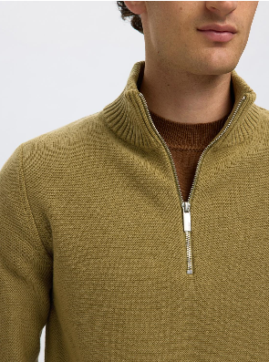 Half-Zip Organic Cotton Pullover