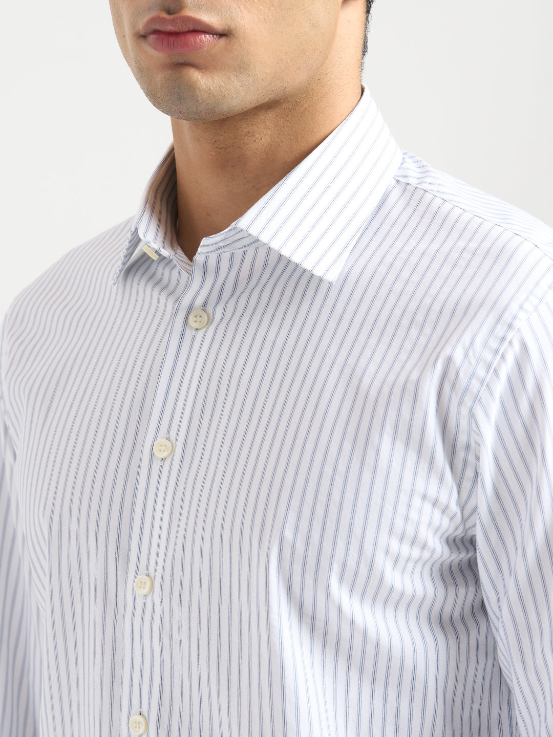 Striped Stretch Slim Fit Shirt