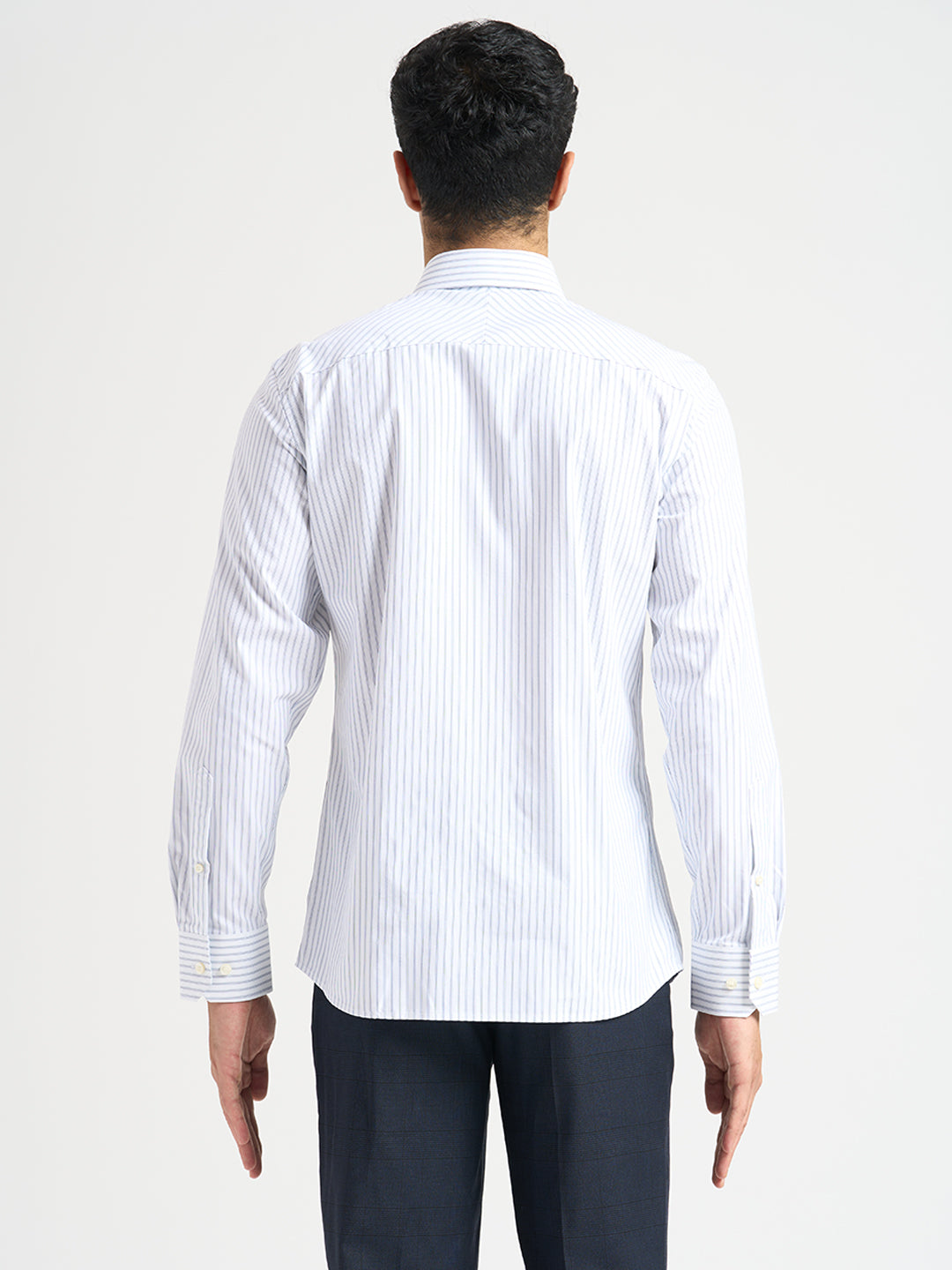 Striped Stretch Slim Fit Shirt