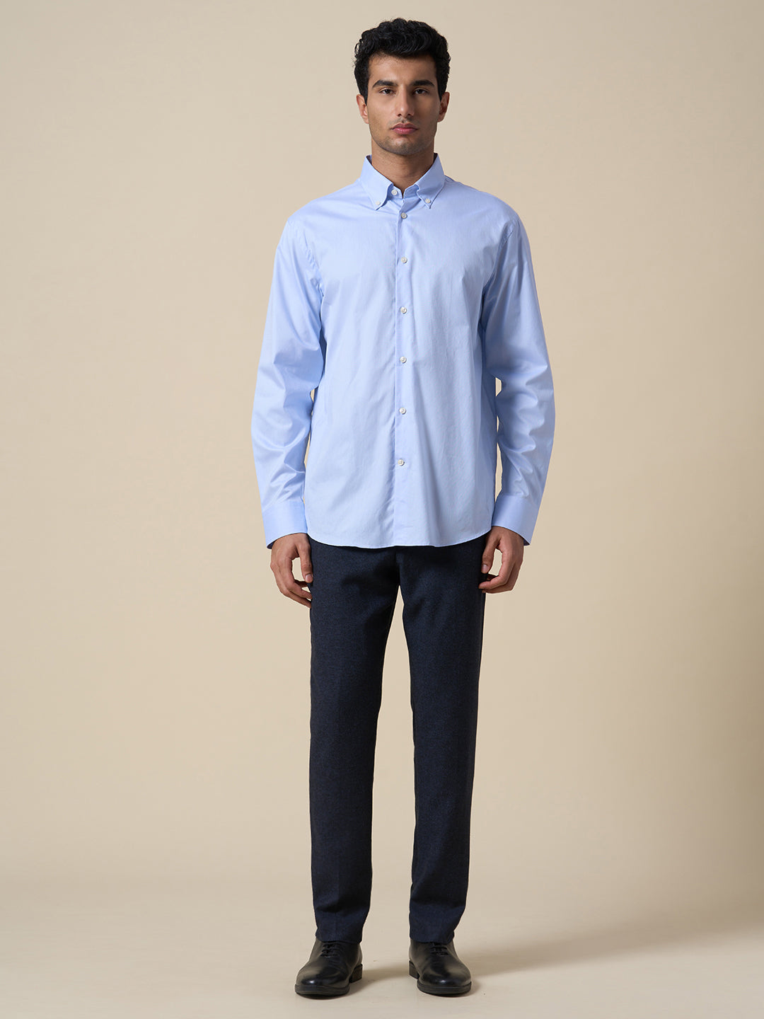 Buy Button Down Oxford Shirt - Blue for Men Online