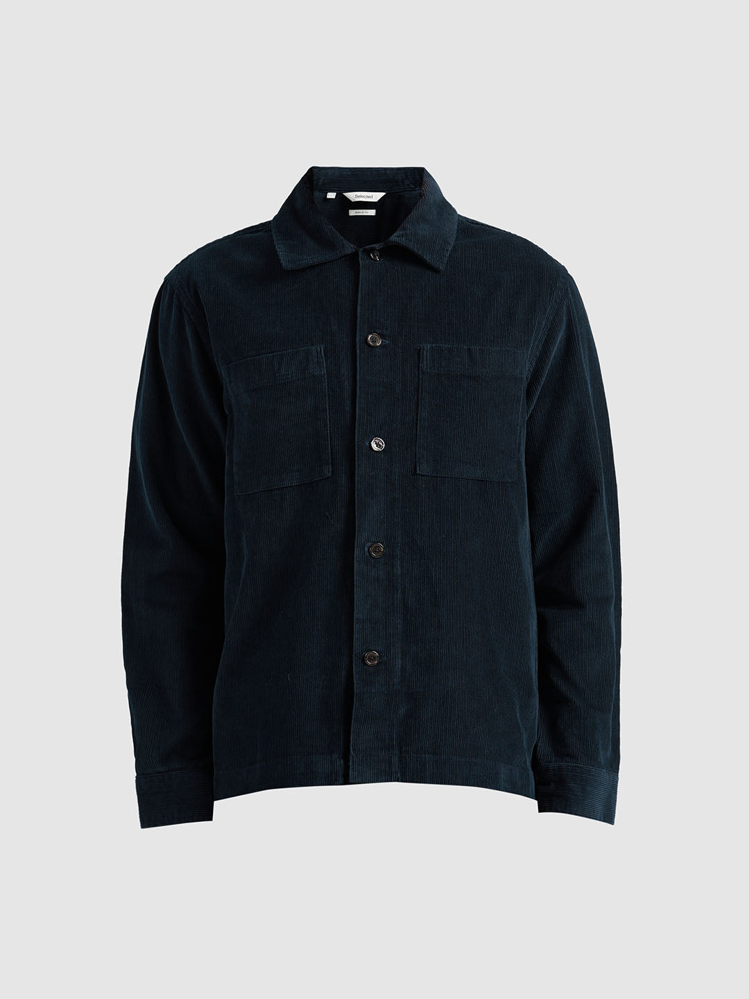 Organic Cotton Corduroy Overshirt - Blue