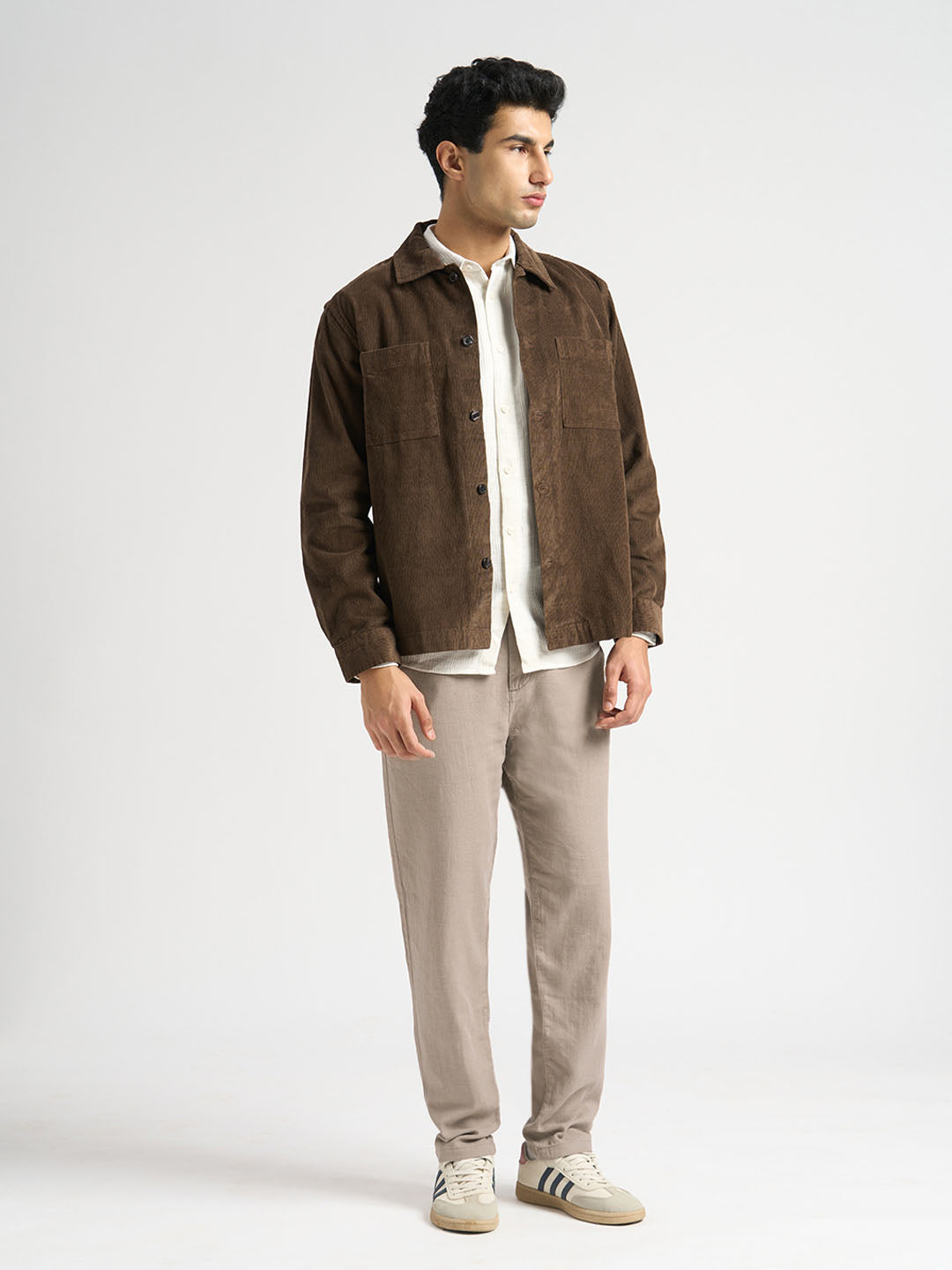 Slim Fit Linen Blend Pants