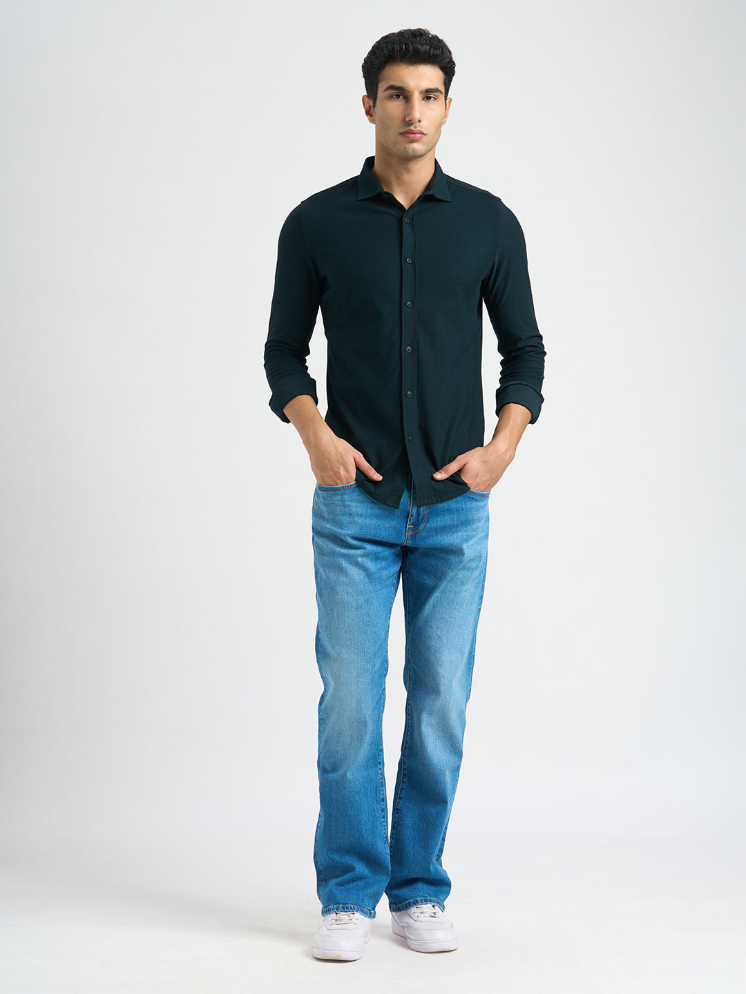 Knitted Full Sleeves Shirt