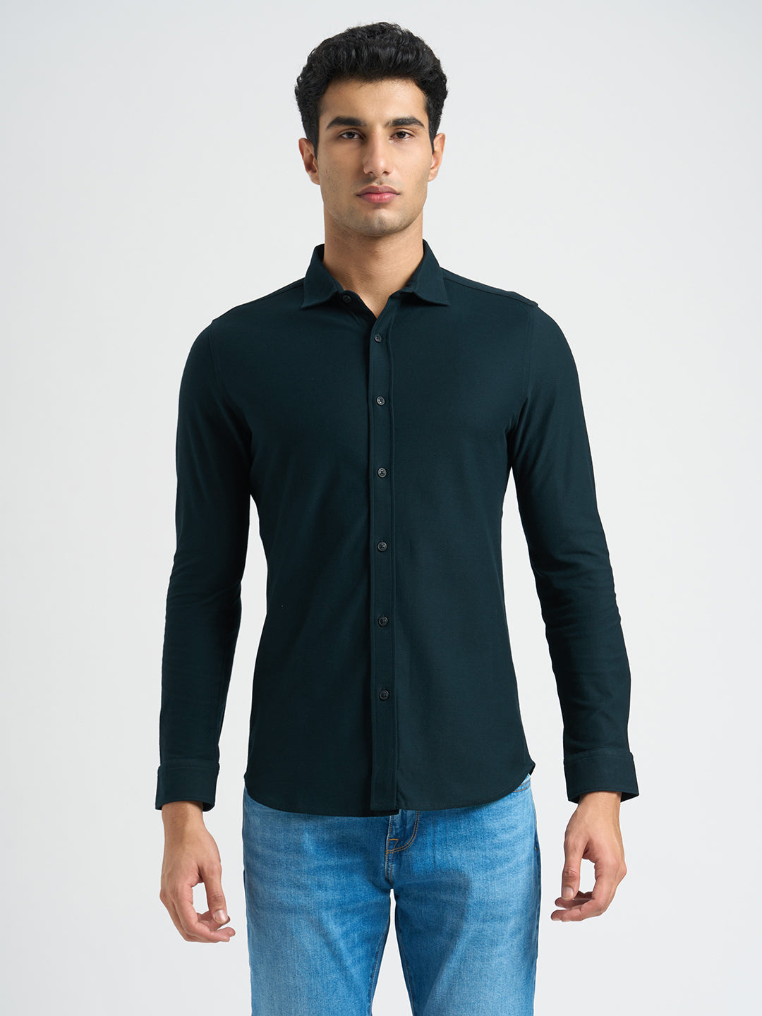 Knitted Full Sleeves Shirt