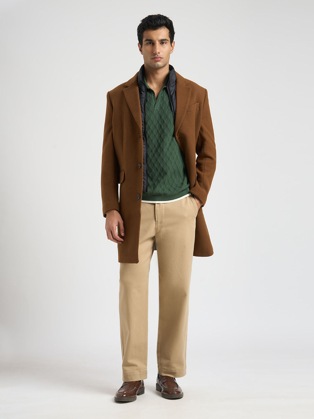 Dark Green Structured Cotton Polo