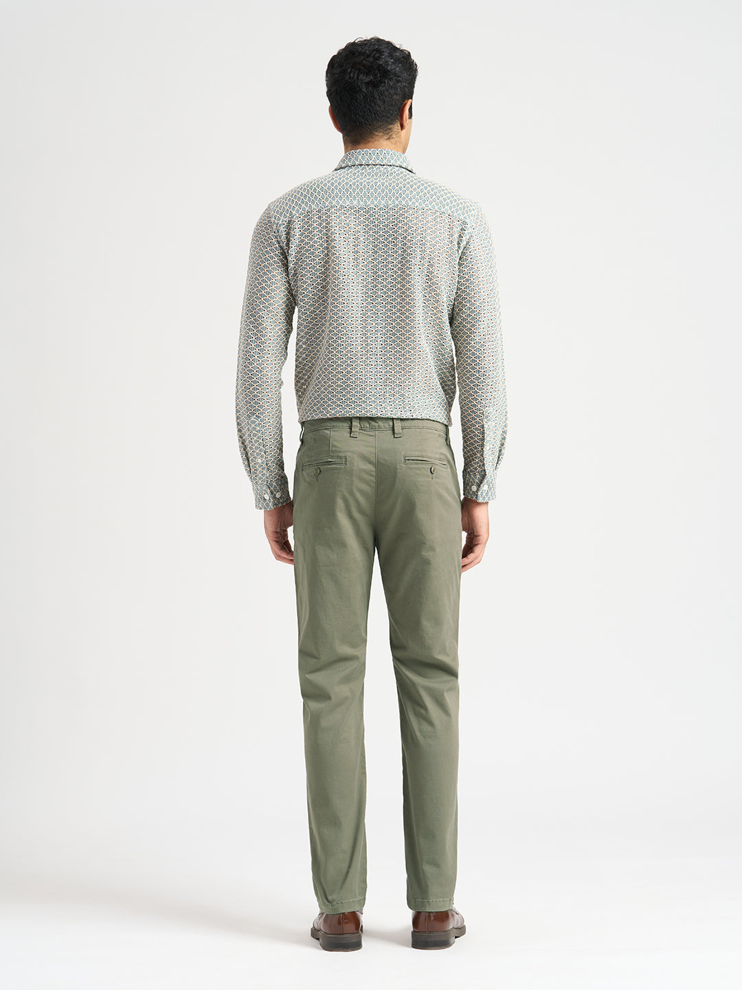 Green Slim Fit Chino Pants