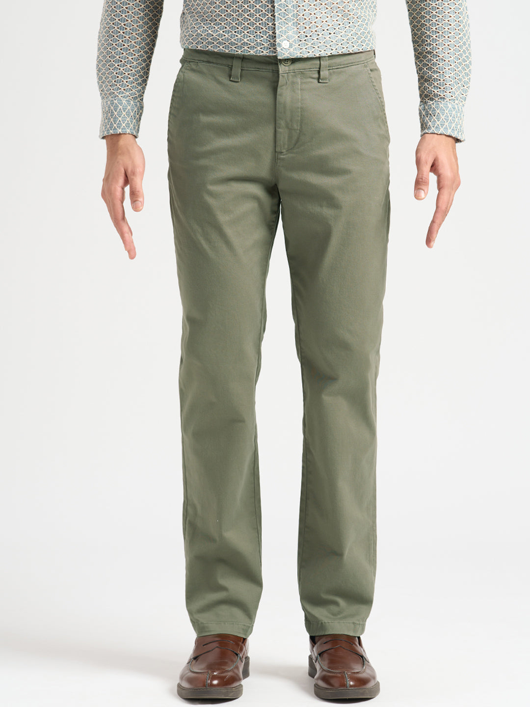 Green Slim Fit Chino Pants