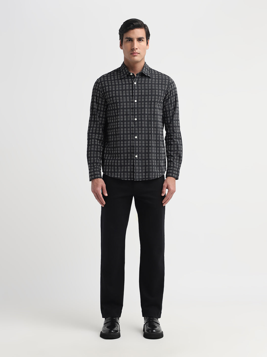 Organic Cotton Dobby Check Shirt