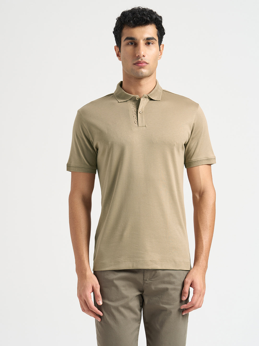 Logo Printed Cotton Polo