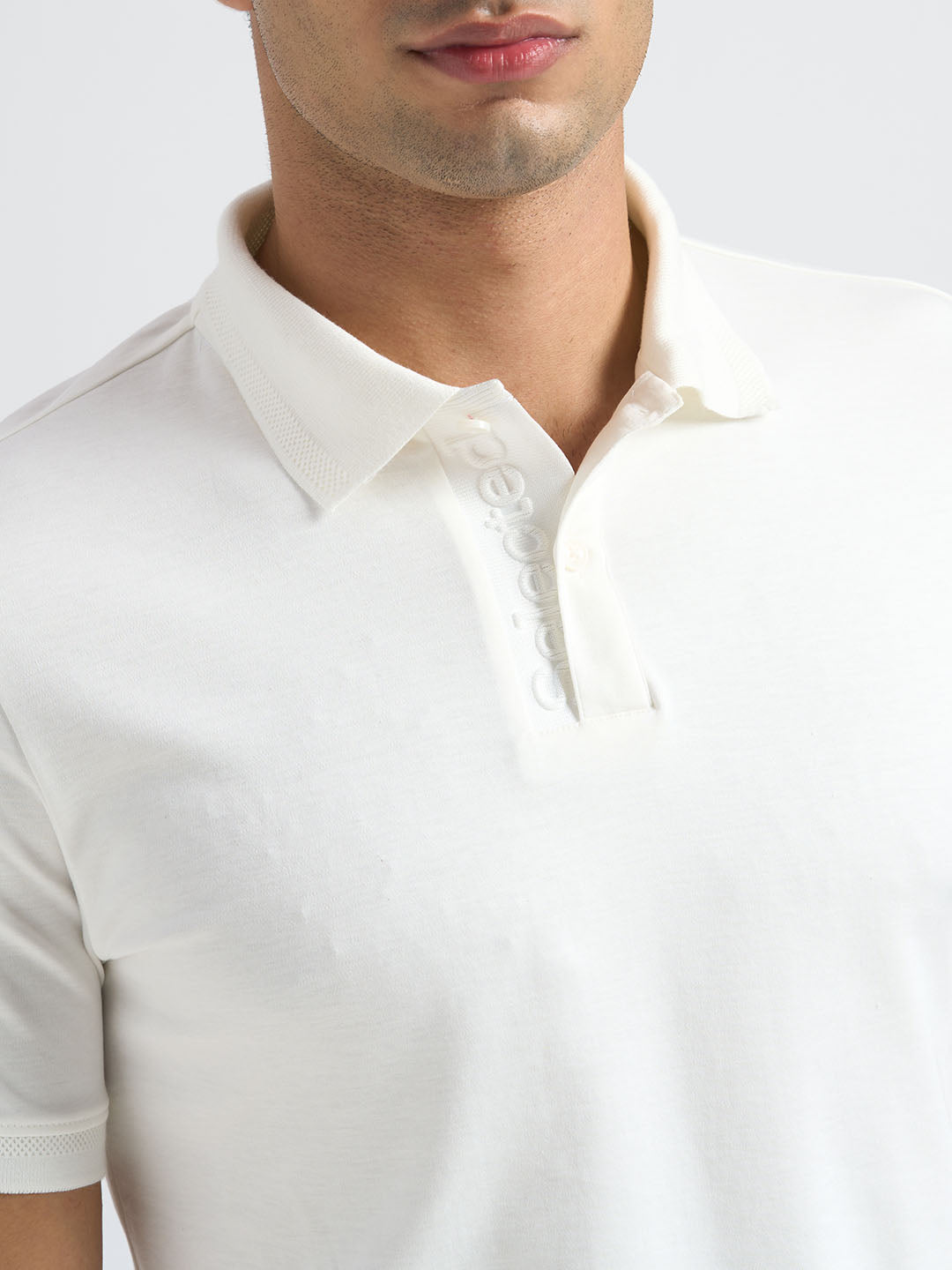 Cotton Logo Text Polo