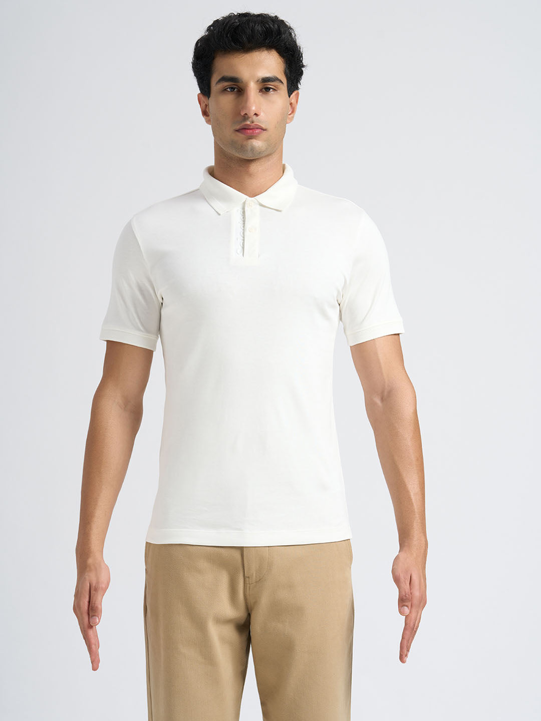 Cotton Logo Text Polo