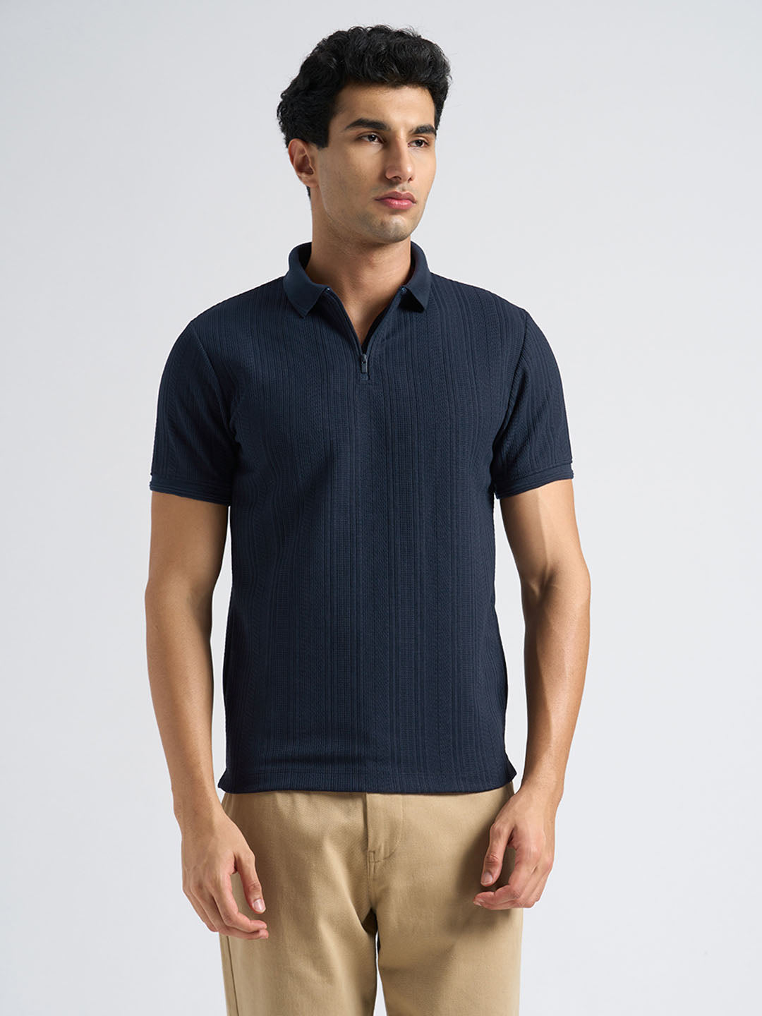 Textured Jacquard Polo