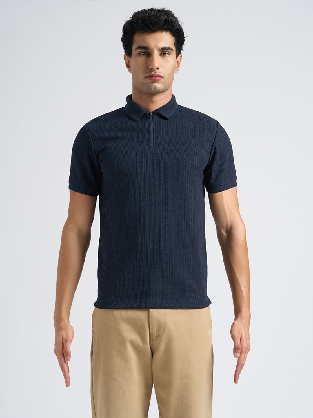 Textured Jacquard Polo