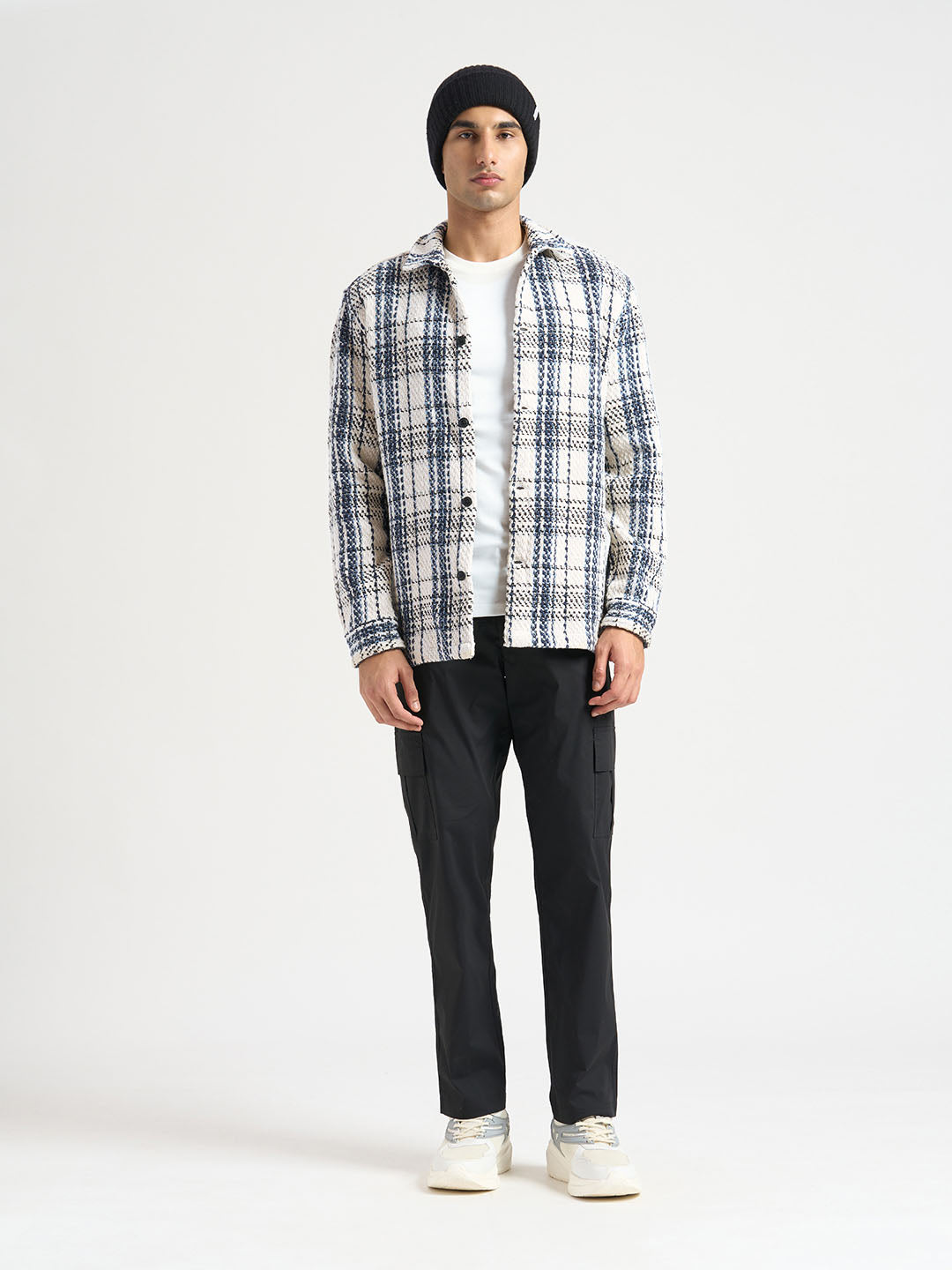 White Check Overshirt