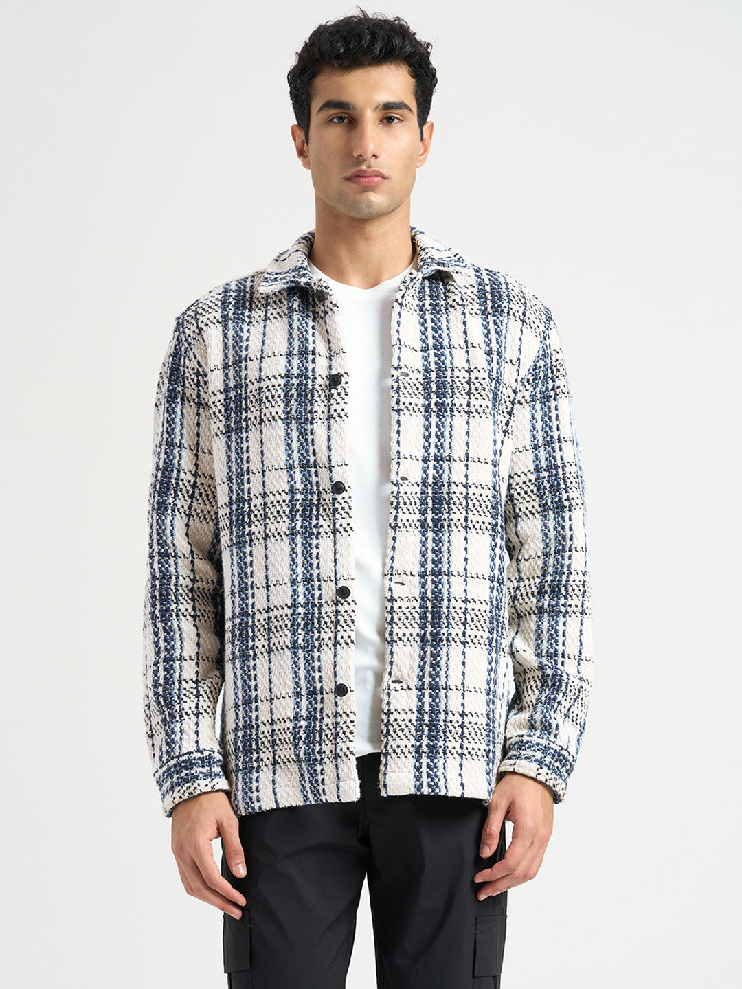 White Check Overshirt