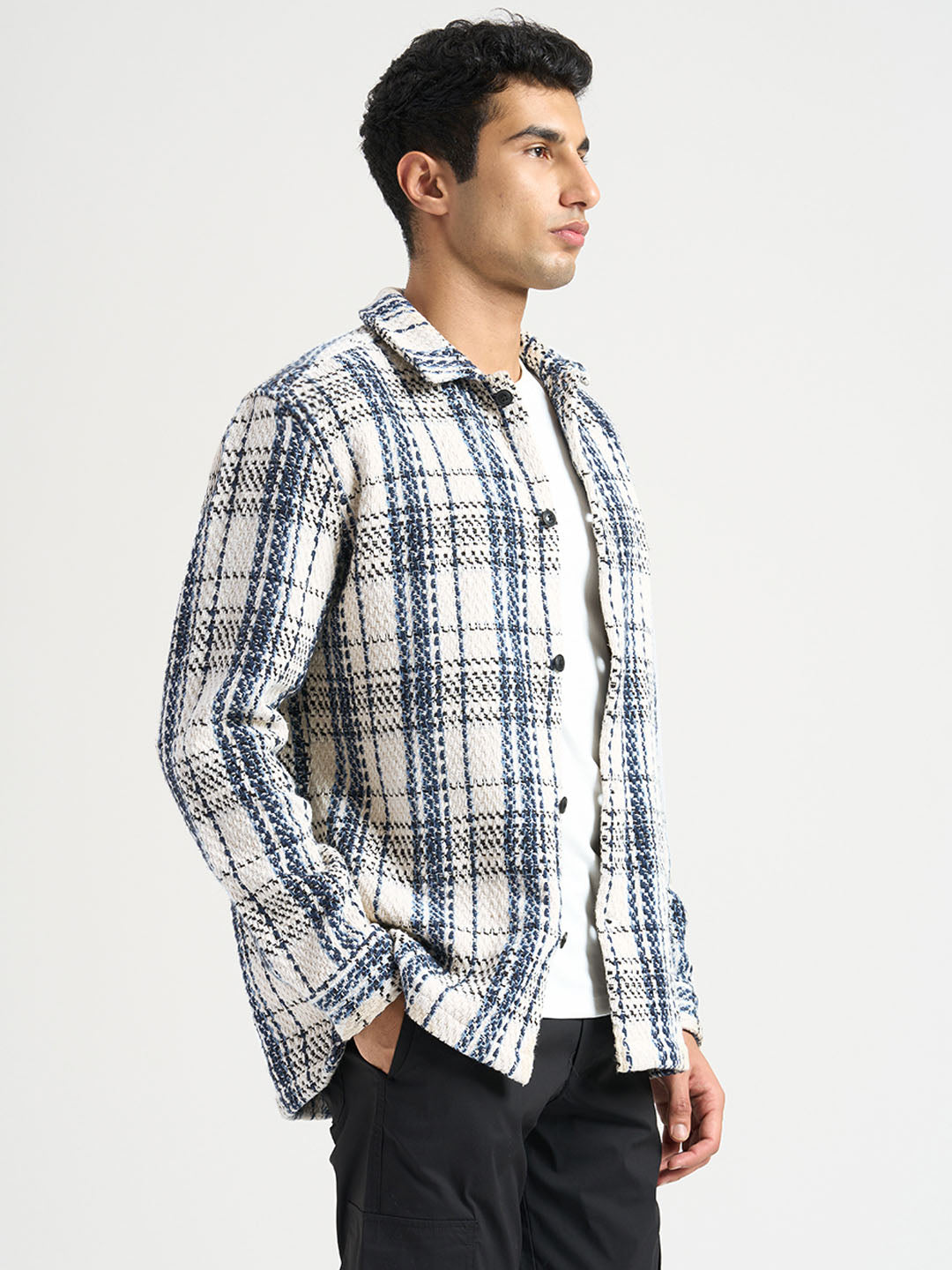 White Check Overshirt