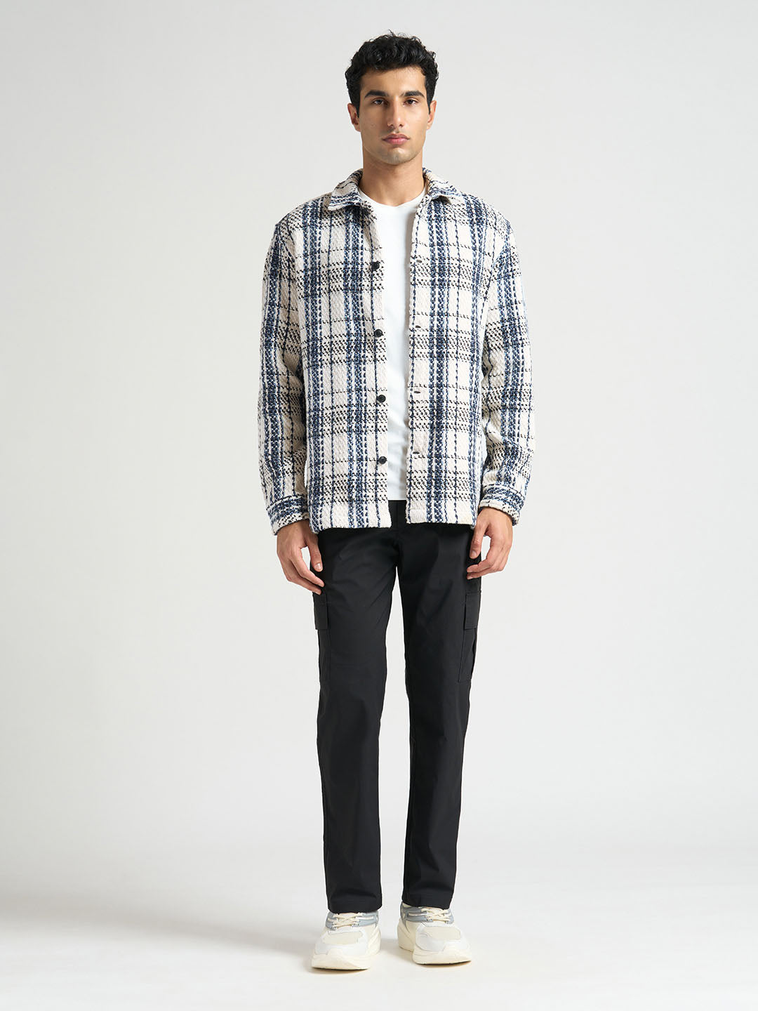White Check Overshirt