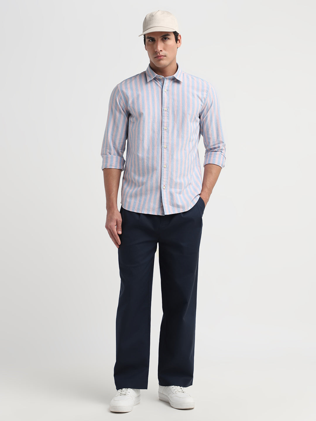 Striped Cotton Oxford Shirt