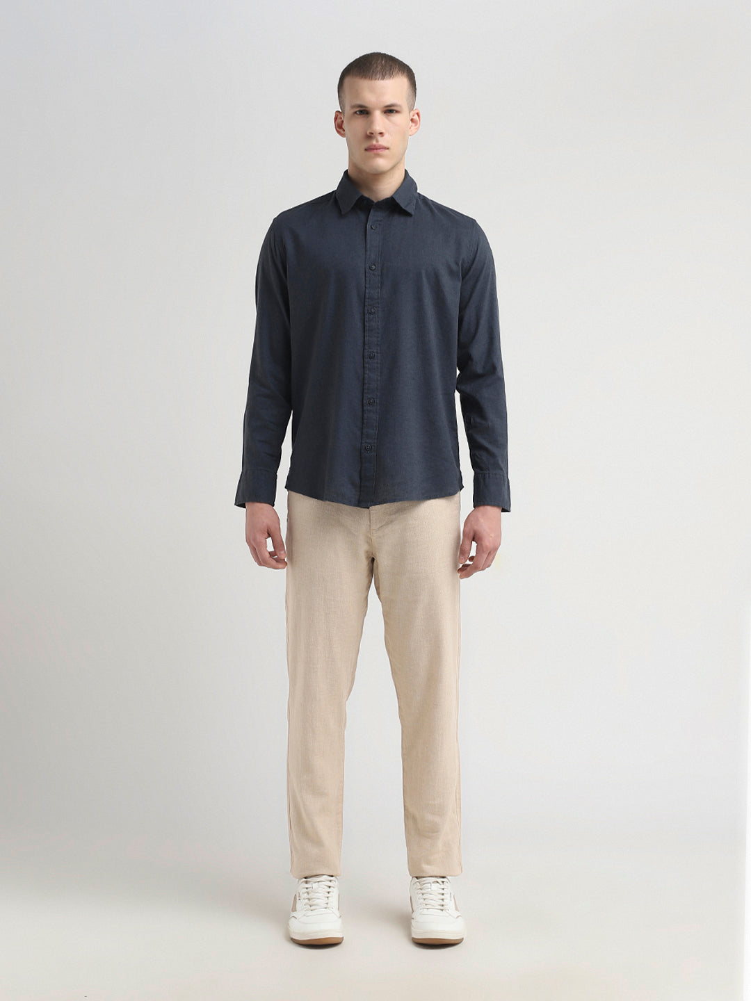 Linen Blend Regular Fit Shirt