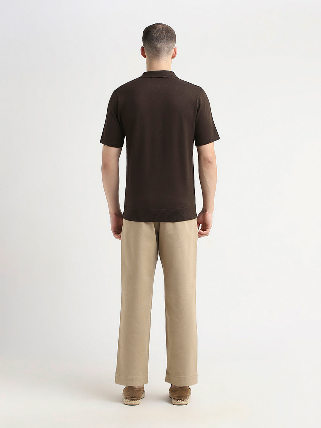 Knitted Polo - Dark Brown