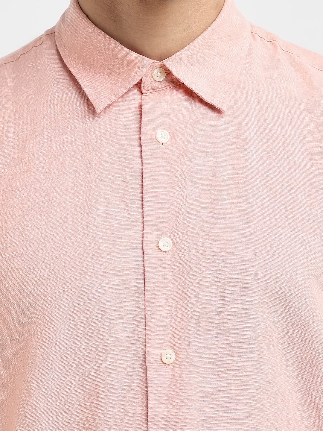 Regular Fit Linen Blend Shirt