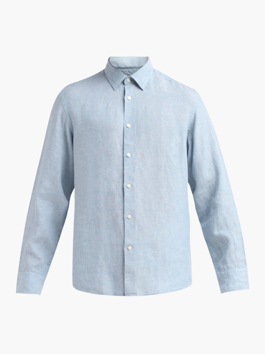Light Blue Linen Full Sleeves Shirt