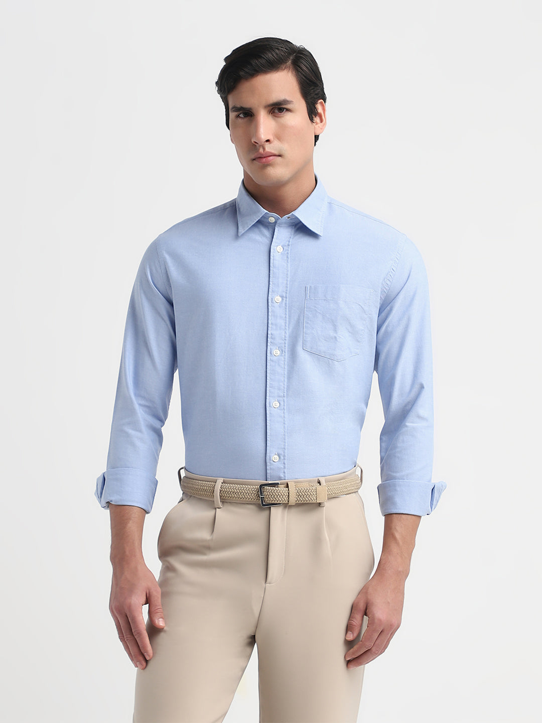 Light Blue Cotton OXFORD SHIRT