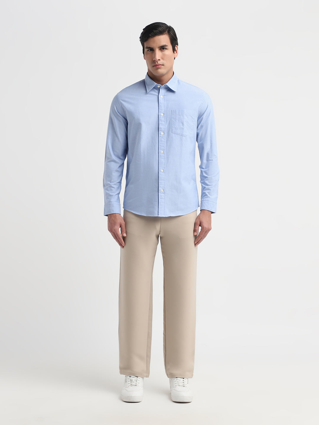 Light Blue Cotton OXFORD SHIRT