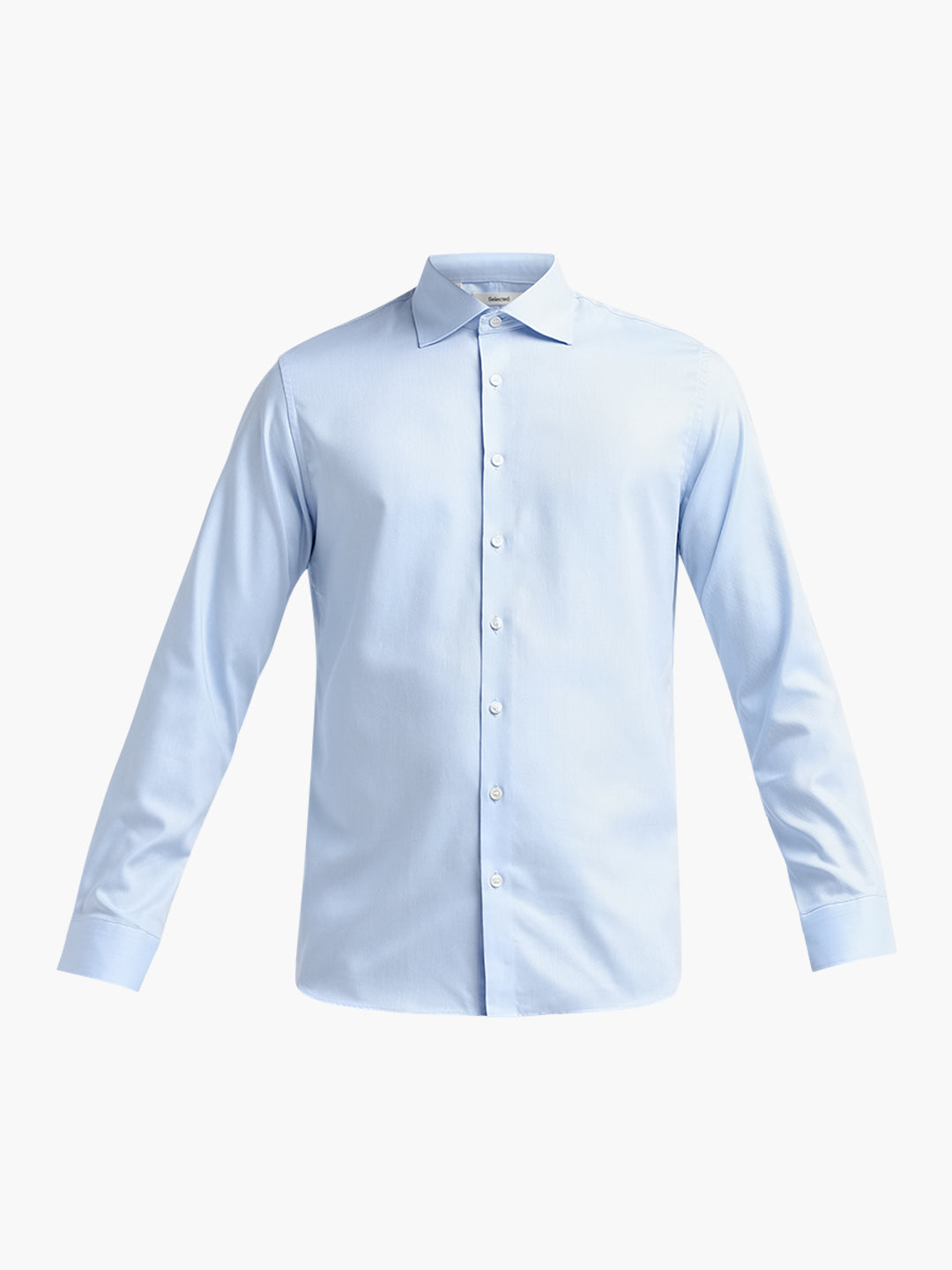Light Blue Spread Collar Slim Fit Shirt